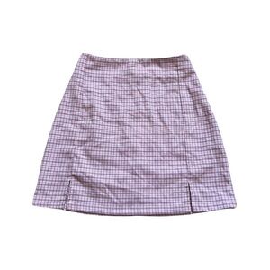 brandy melville tartan mini skirt